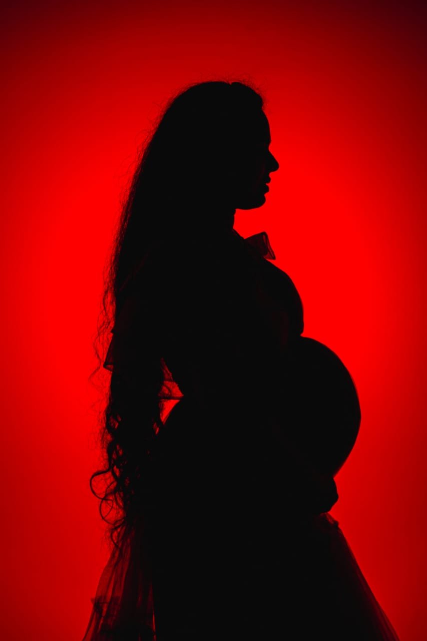 Royal Crimson Silhouette Maternity