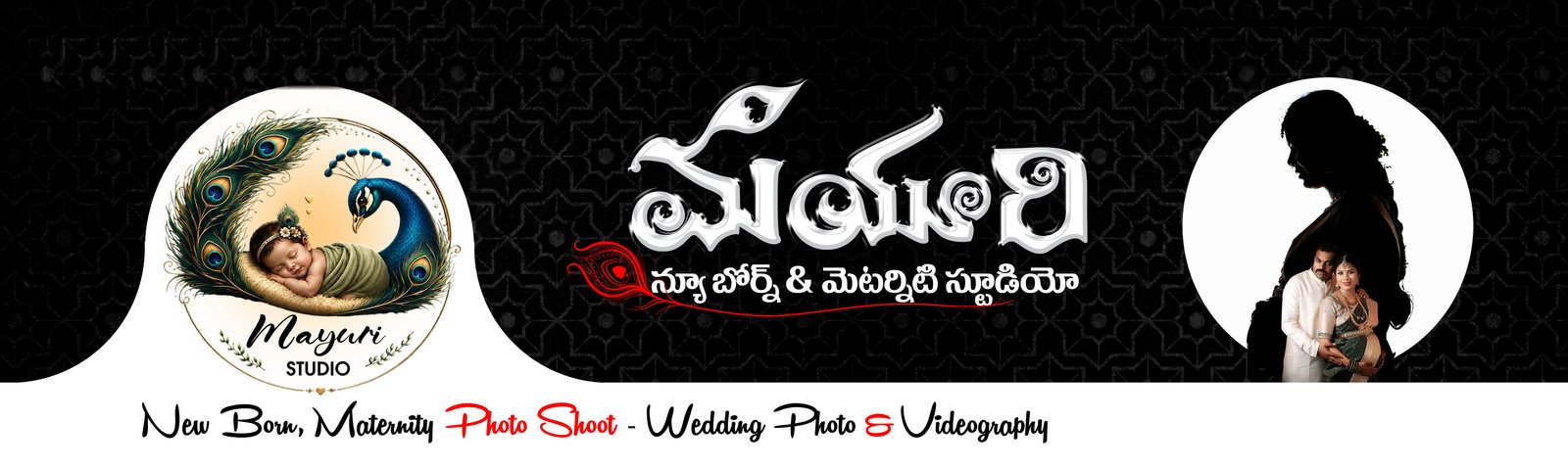 Mayuri Studio - Official Master Brand Logo (New Born, Maternity Photo Shoot - Wedding Photo & Videography)